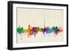 Dublin Ireland Skyline-Michael Tompsett-Framed Art Print