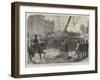 Dublin Obsequies of Lord Mayo Landing the Coffin at the Custom-House Quay-null-Framed Giclee Print