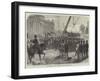 Dublin Obsequies of Lord Mayo Landing the Coffin at the Custom-House Quay-null-Framed Giclee Print