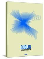Dublin Radiant Map 1-NaxArt-Stretched Canvas