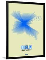 Dublin Radiant Map 1-NaxArt-Framed Art Print