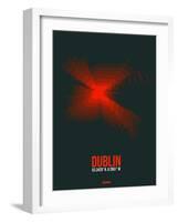 Dublin Radiant Map 3-NaxArt-Framed Art Print