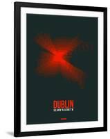 Dublin Radiant Map 3-NaxArt-Framed Art Print