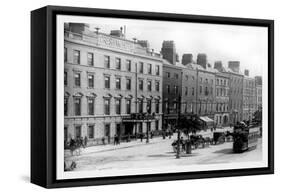 Dublin, Sackville Street, Ireland-George Morrison-Framed Stretched Canvas