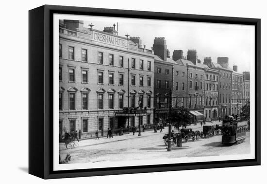 Dublin, Sackville Street, Ireland-George Morrison-Framed Stretched Canvas