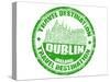 Dublin Stamp-radubalint-Stretched Canvas