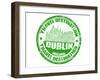 Dublin Stamp-radubalint-Framed Art Print