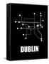 Dublin Subway Map III-null-Framed Stretched Canvas