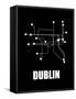 Dublin Subway Map III-null-Framed Stretched Canvas