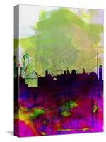 Dublin Watercolor Skyline-NaxArt-Stretched Canvas