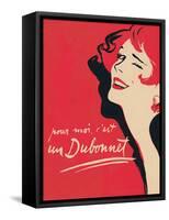 Dubonnet-null-Framed Stretched Canvas