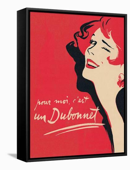 Dubonnet-null-Framed Stretched Canvas