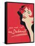 Dubonnet-null-Framed Stretched Canvas