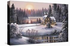 Winter Sunset-Dubravko Raos-Giclee Print