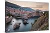 Dubrovnik and the City Walls at Sunrise-Matthew Williams-Ellis-Stretched Canvas