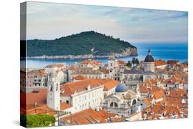 Dubrovnik Cathedral and Lokrum Island Elevated View-Matthew Williams-Ellis-Stretched Canvas