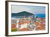 Dubrovnik Cathedral and Lokrum Island Elevated View-Matthew Williams-Ellis-Framed Photographic Print