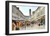 Dubrovnik City Tour on Stradun and the Franciscan Monastery in the Background-Matthew Williams-Ellis-Framed Photographic Print