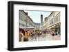 Dubrovnik City Tour on Stradun and the Franciscan Monastery in the Background-Matthew Williams-Ellis-Framed Photographic Print