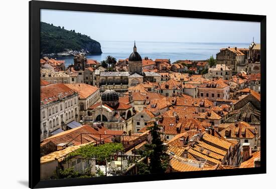 Dubrovnik, Croatia. Aerial view of the Old Town of Dubrovnik.-Jolly Sienda-Framed Photographic Print