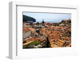 Dubrovnik, Croatia. Aerial view of the Old Town of Dubrovnik.-Jolly Sienda-Framed Photographic Print