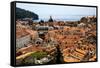 Dubrovnik, Croatia. Aerial view of the Old Town of Dubrovnik.-Jolly Sienda-Framed Stretched Canvas