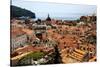 Dubrovnik, Croatia. Aerial view of the Old Town of Dubrovnik.-Jolly Sienda-Stretched Canvas