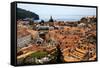 Dubrovnik, Croatia. Aerial view of the Old Town of Dubrovnik.-Jolly Sienda-Framed Stretched Canvas