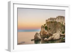 Dubrovnik, Croatia. Fortress Lovrijenac on the Adriatic Sea.-Tom Haseltine-Framed Photographic Print