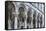 Dubrovnik, Croatia. Ornate columns at Sponza Palace.-Tom Haseltine-Framed Stretched Canvas