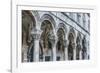 Dubrovnik, Croatia. Ornate columns at Sponza Palace.-Tom Haseltine-Framed Photographic Print