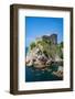 Dubrovnik, Dubrovnik-Neretva County, Croatia. Fort Lovrijenac or St. Lawrence Fortress. Canoeist...-null-Framed Photographic Print