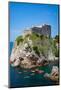 Dubrovnik, Dubrovnik-Neretva County, Croatia. Fort Lovrijenac or St. Lawrence Fortress. Canoeist...-null-Mounted Photographic Print