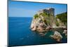 Dubrovnik, Dubrovnik-Neretva County, Croatia. Fort Lovrijenac or St. Lawrence Fortress. Canoeist...-null-Mounted Photographic Print