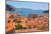 Dubrovnik, Dubrovnik-Neretva County, Croatia. View over rooftops of the old town from the Mincet...-null-Mounted Photographic Print