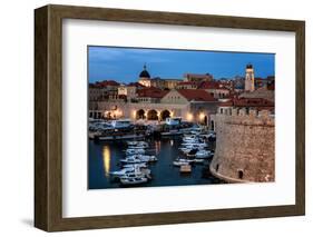 Dubrovnik Harbour, UNESCO World Heritage Site, Croatia, Europe-Karen McDonald-Framed Photographic Print