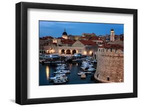 Dubrovnik Harbour, UNESCO World Heritage Site, Croatia, Europe-Karen McDonald-Framed Photographic Print