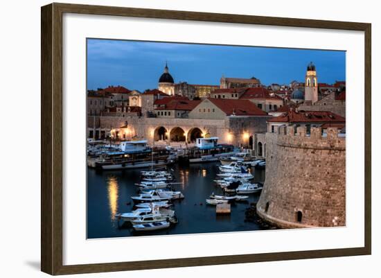 Dubrovnik Harbour, UNESCO World Heritage Site, Croatia, Europe-Karen McDonald-Framed Photographic Print