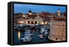 Dubrovnik Harbour, UNESCO World Heritage Site, Croatia, Europe-Karen McDonald-Framed Stretched Canvas