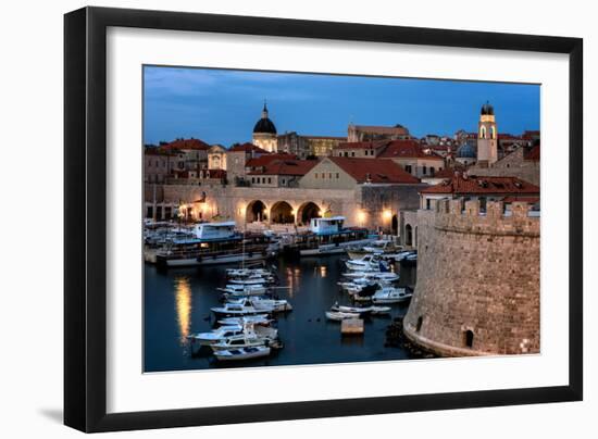 Dubrovnik Harbour, UNESCO World Heritage Site, Croatia, Europe-Karen McDonald-Framed Photographic Print