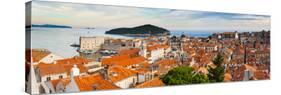 Dubrovnik Old Town and Lokrum Island from Dubrovnik City Walls-Matthew Williams-Ellis-Stretched Canvas