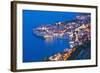 Dubrovnik Old Town at Night, Taken from Zarkovica Hill, Dalmatian Coast, Adriatic, Croatia, Europe-Matthew Williams-Ellis-Framed Photographic Print