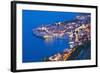 Dubrovnik Old Town at Night, Taken from Zarkovica Hill, Dalmatian Coast, Adriatic, Croatia, Europe-Matthew Williams-Ellis-Framed Photographic Print