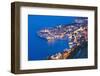 Dubrovnik Old Town at Night, Taken from Zarkovica Hill, Dalmatian Coast, Adriatic, Croatia, Europe-Matthew Williams-Ellis-Framed Photographic Print