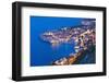 Dubrovnik Old Town at Night, Taken from Zarkovica Hill, Dalmatian Coast, Adriatic, Croatia, Europe-Matthew Williams-Ellis-Framed Photographic Print