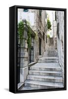 Dubrovnik Old Town, One of the Narrow Side Streets, Dubrovnik, Croatia, Europe-Matthew Williams-Ellis-Framed Stretched Canvas