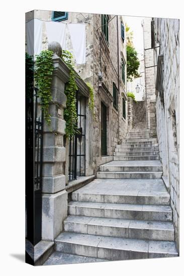 Dubrovnik Old Town, One of the Narrow Side Streets, Dubrovnik, Croatia, Europe-Matthew Williams-Ellis-Stretched Canvas
