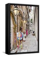 Dubrovnik Old Town, One of the Narrow Side Streets, Dubrovnik, Croatia, Europe-Matthew Williams-Ellis-Framed Stretched Canvas