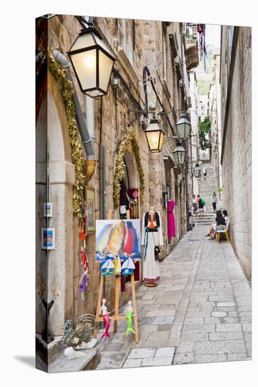 Dubrovnik Old Town, One of the Narrow Side Streets, Dubrovnik, Croatia, Europe-Matthew Williams-Ellis-Stretched Canvas