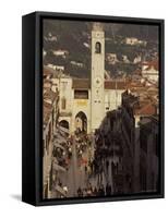 Dubrovnik, Unesco World Heritage Site, Dalmatia, Adriatic, Croatia-Oliviero Olivieri-Framed Stretched Canvas